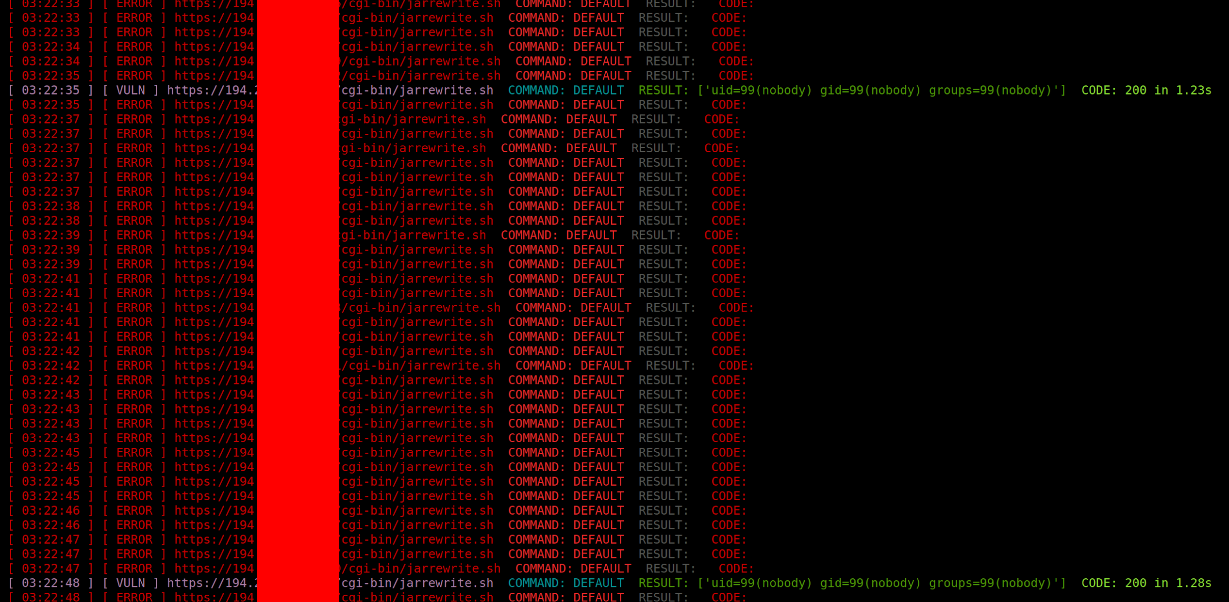 ShellShockHunter - It's A Simple Tool For Test Vulnerability Shellshock